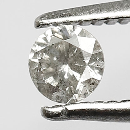 0.20 Ct Round Brilliant Gray Black Salt & Pepper Diamond | Natural Loose Diamond