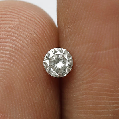 0.20 Ct Round Brilliant Gray Black Salt & Pepper Diamond | Natural Loose Diamond