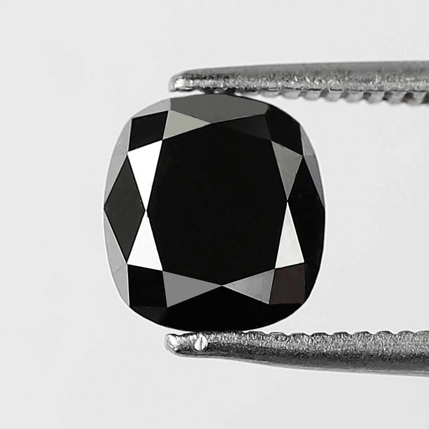 1.79 CT Oval Shape Loose Black Diamond, Natural Treated Diamond, 7.30 MM Ethical Stone for Engagement Ring