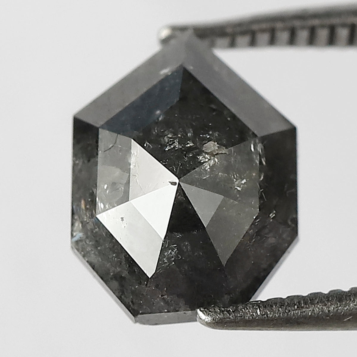 2.68 Ct Modified Cut Natural Salt & Pepper Diamond | Conflict Free Loose Diamond for Ring and Pendant