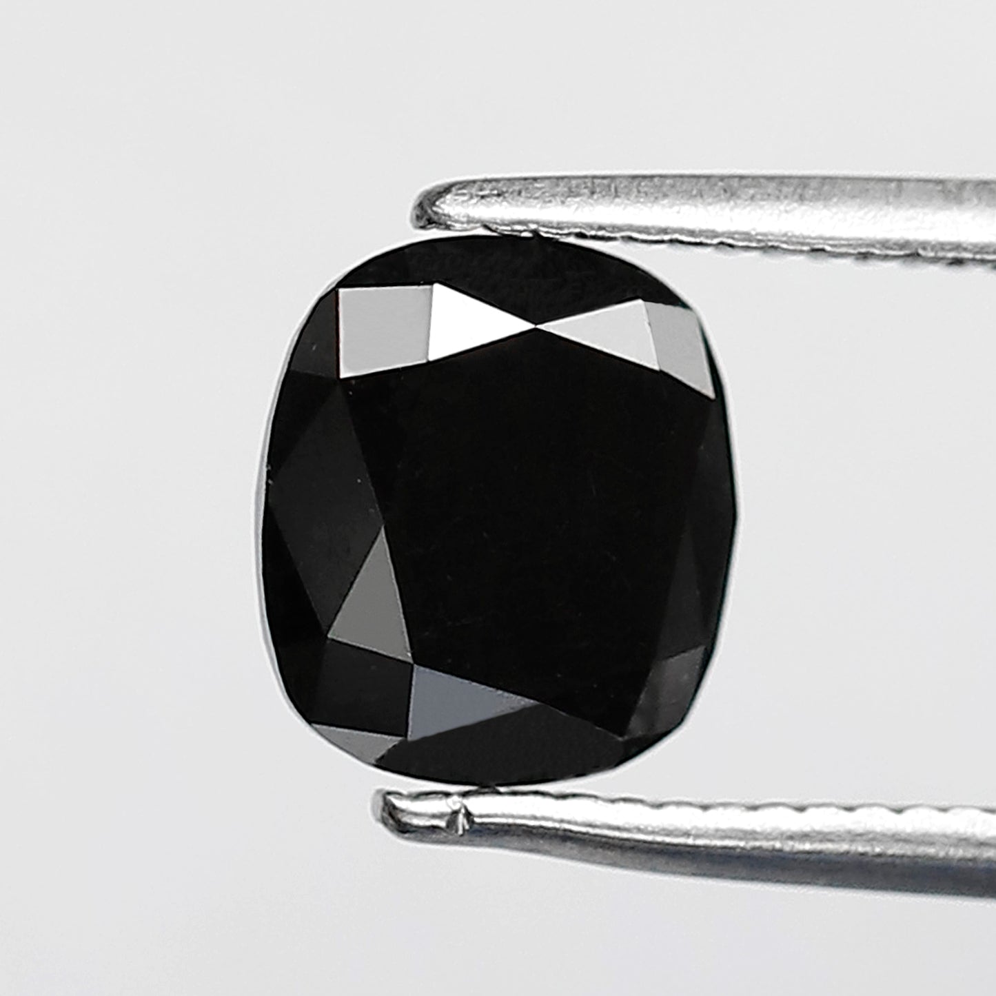 1.79 CT Oval Shape Loose Black Diamond, Natural Treated Diamond, 7.30 MM Ethical Stone for Engagement Ring