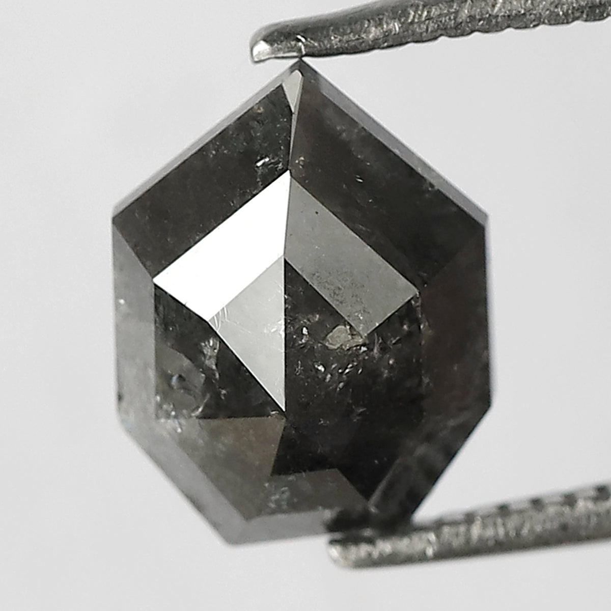 2.68 Ct Modified Cut Natural Salt & Pepper Diamond | Conflict Free Loose Diamond for Ring and Pendant