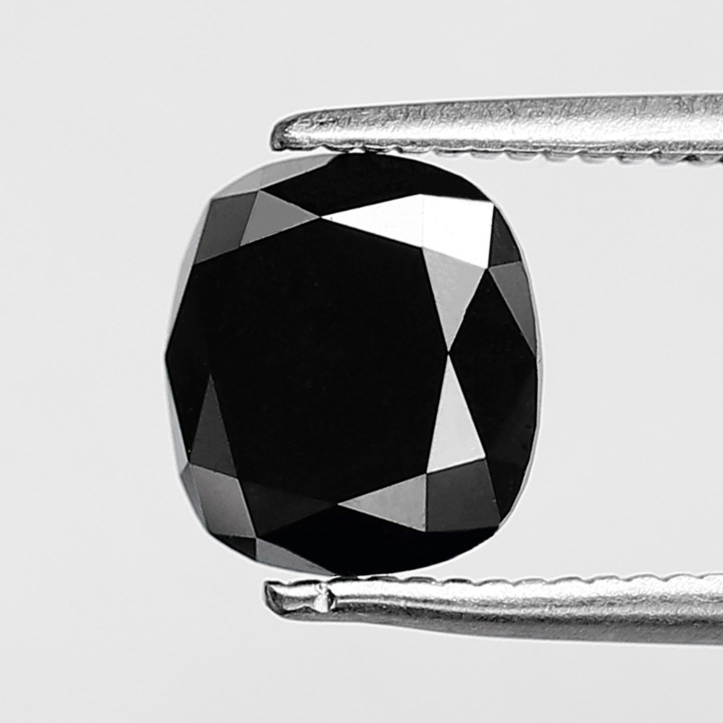 1.79 CT Oval Shape Loose Black Diamond, Natural Treated Diamond, 7.30 MM Ethical Stone for Engagement Ring
