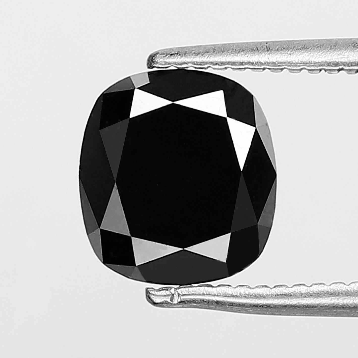 1.79 CT Oval Shape Loose Black Diamond, Natural Treated Diamond, 7.30 MM Ethical Stone for Engagement Ring