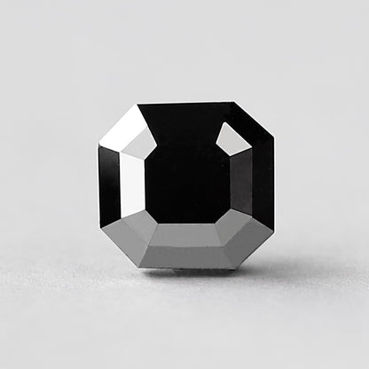 Natural Treated Black Diamond 2.81 CT, Emerald Cut Loose Diamond, 7.20 MM Diamond for Engagement & Wedding Jewelry