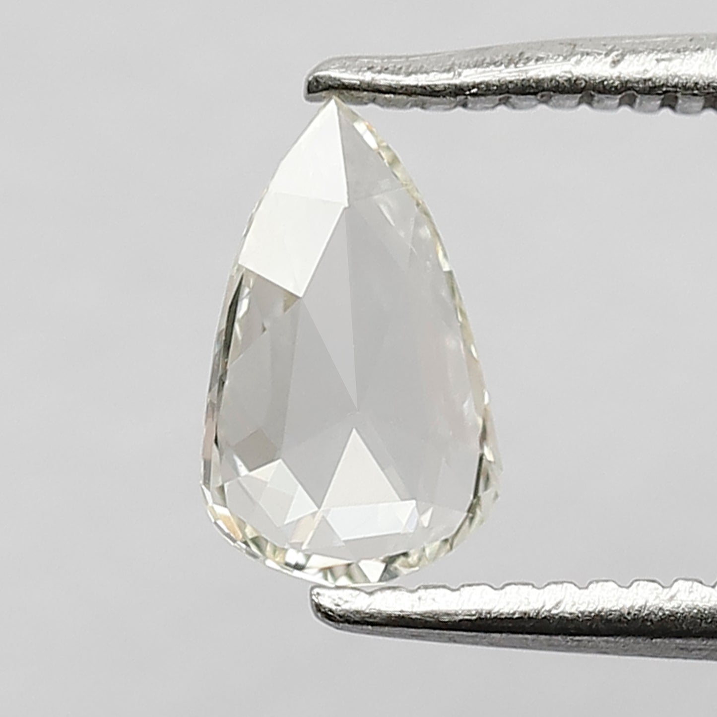 0.33 CT 7 MM Pear Shape Rose Cut Loose Natural JK Color VS Clarity Diamond Gift For Her