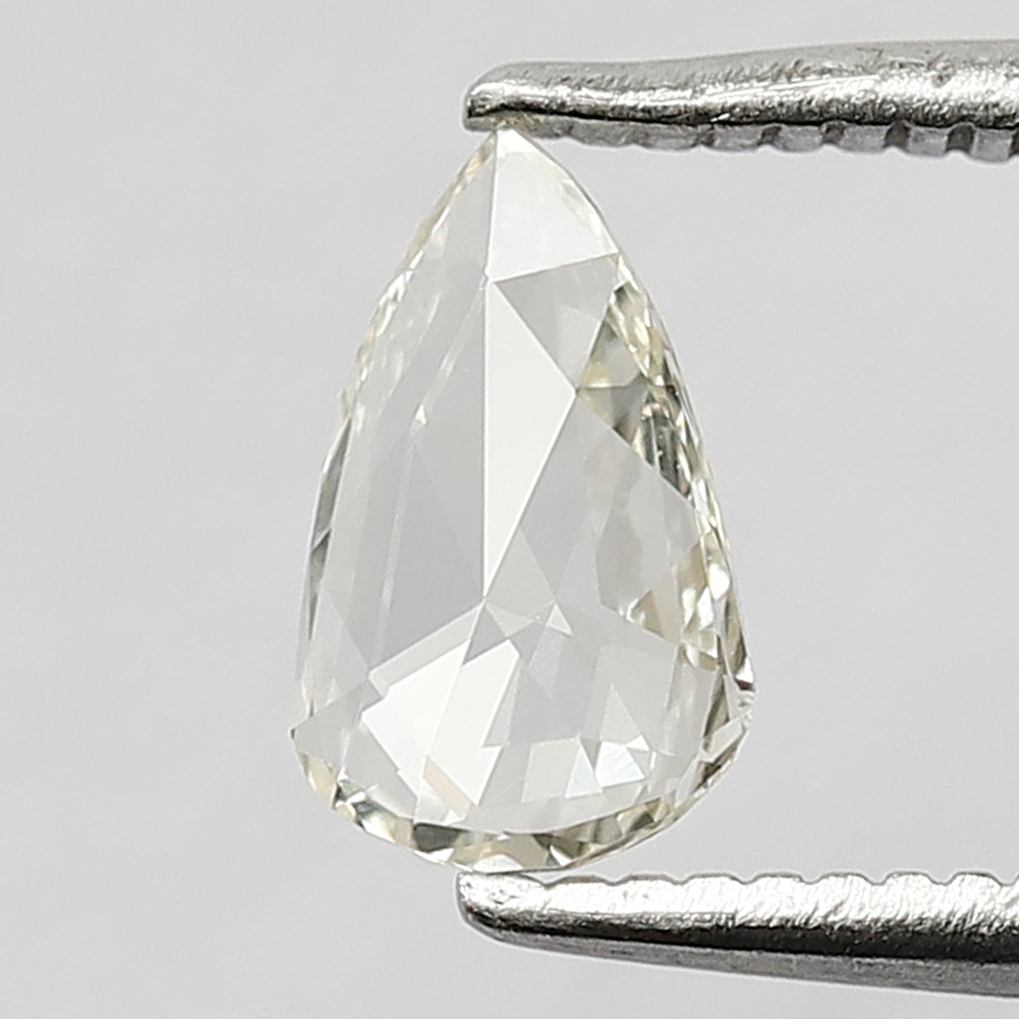 0.33 CT 7 MM Pear Shape Rose Cut Loose Natural JK Color VS Clarity Diamond Gift For Her
