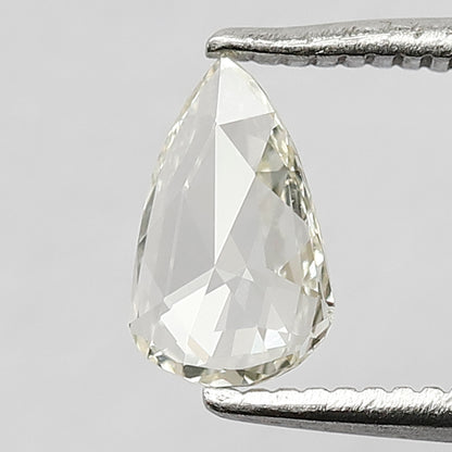 0.33 CT 7 MM Pear Shape Rose Cut Loose Natural JK Color VS Clarity Diamond Gift For Her