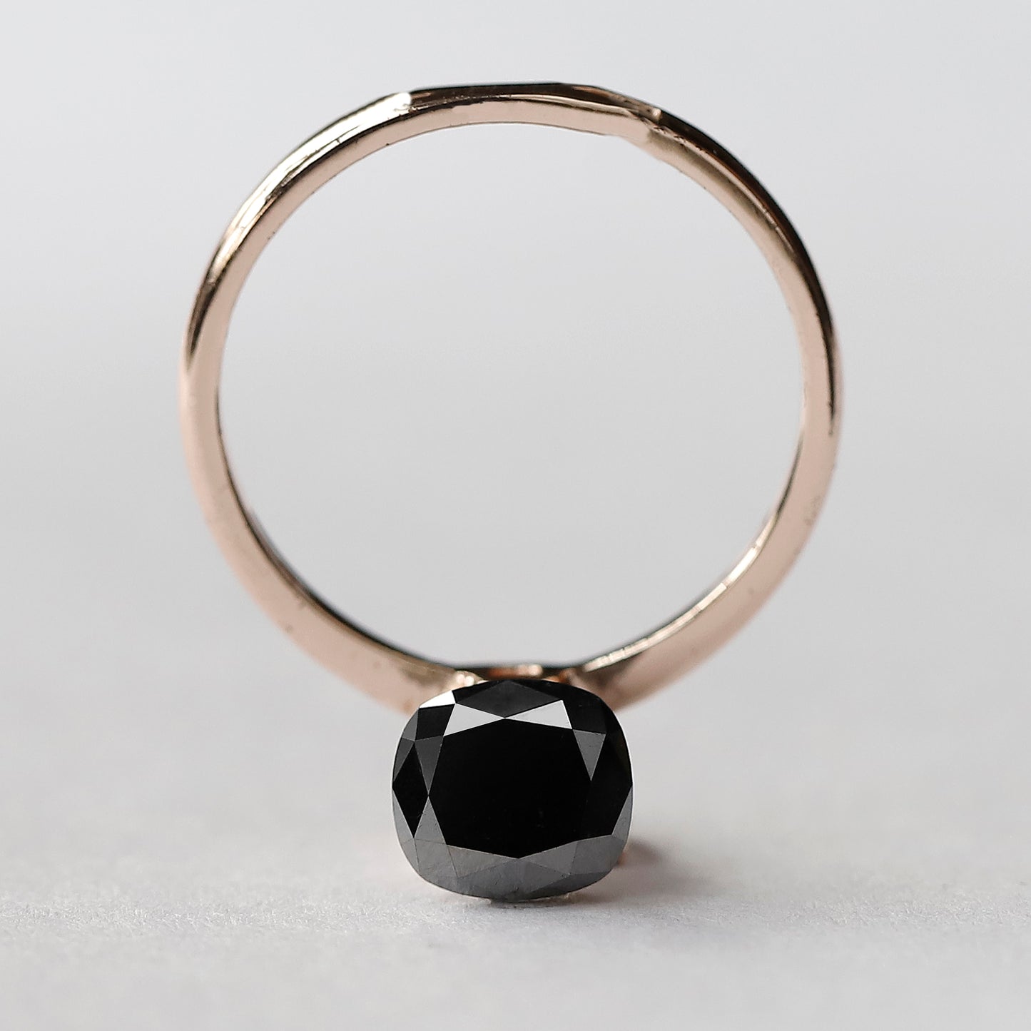 1.79 CT Oval Shape Loose Black Diamond, Natural Treated Diamond, 7.30 MM Ethical Stone for Engagement Ring