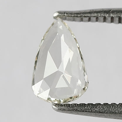 0.33 CT 7 MM Pear Shape Rose Cut Loose Natural JK Color VS Clarity Diamond Gift For Her