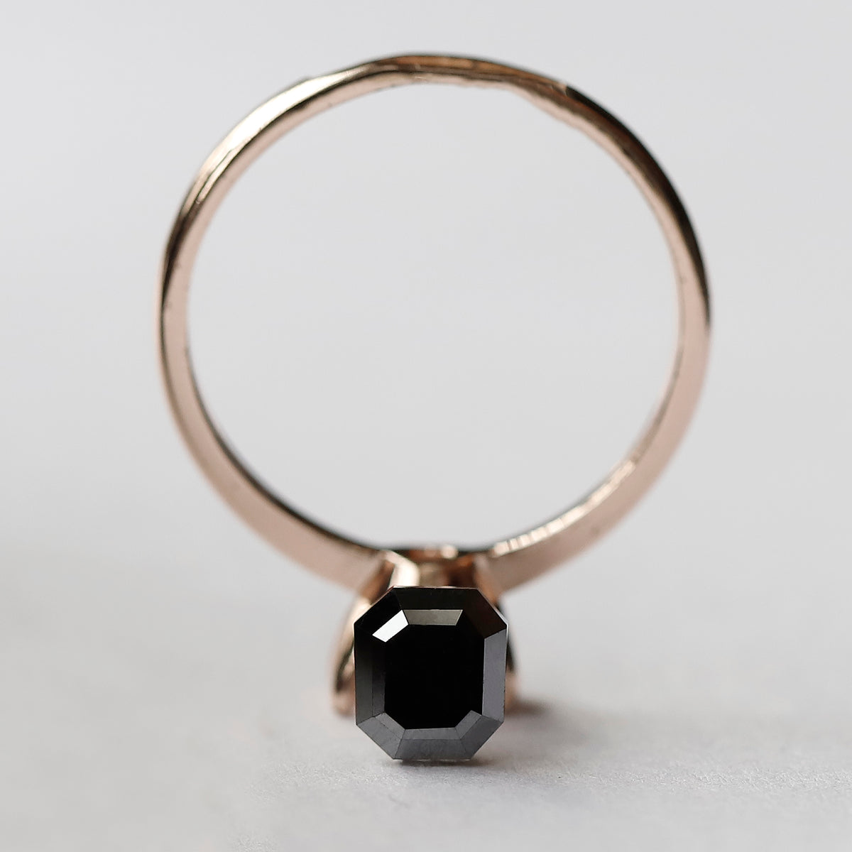 Emerald Shape Natural Black Diamond 1.32 CT, 6.10 mm Treated Loose Diamond for Proposal Ring and Fine Jewelry Making