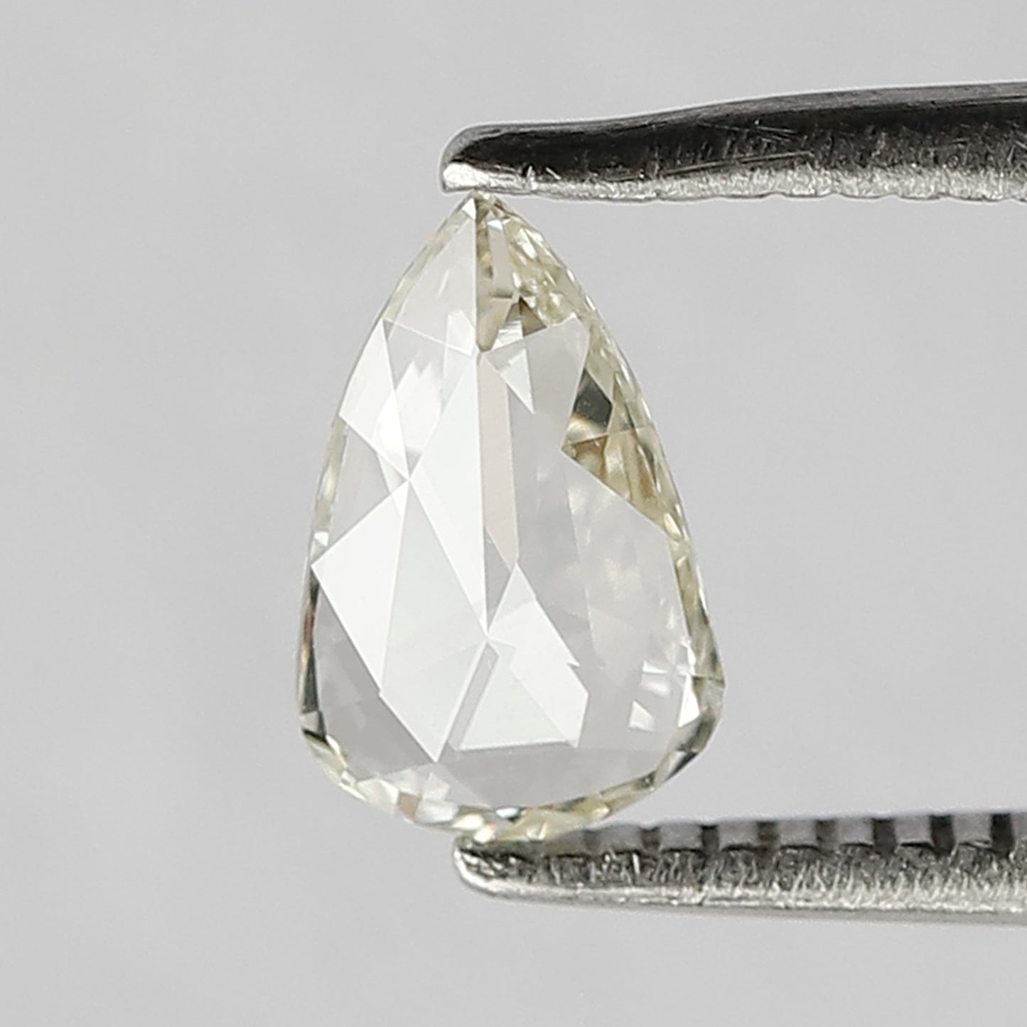 0.33 CT 7 MM Pear Shape Rose Cut Loose Natural JK Color VS Clarity Diamond Gift For Her