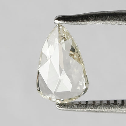 0.33 CT 7 MM Pear Shape Rose Cut Loose Natural JK Color VS Clarity Diamond Gift For Her
