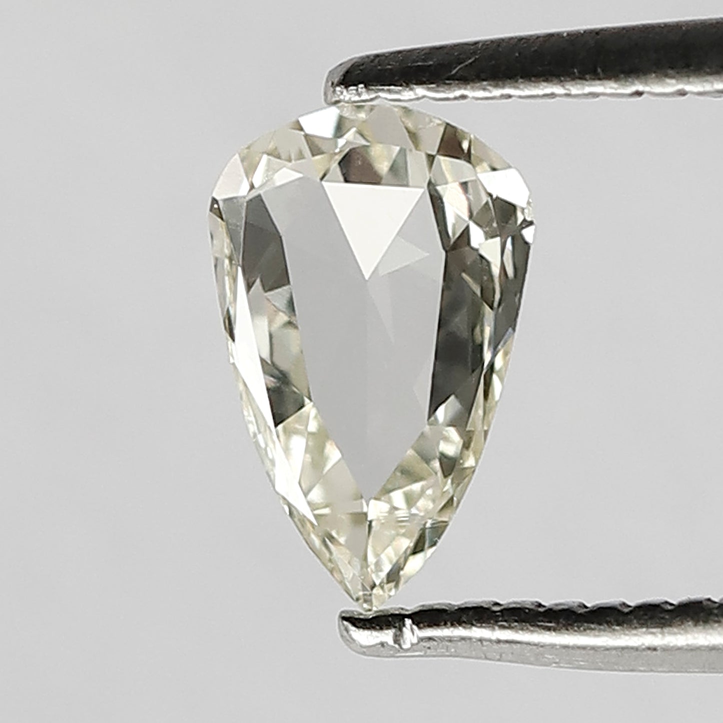 0.33 CT 7 MM Pear Shape Rose Cut Loose Natural JK Color VS Clarity Diamond Gift For Her