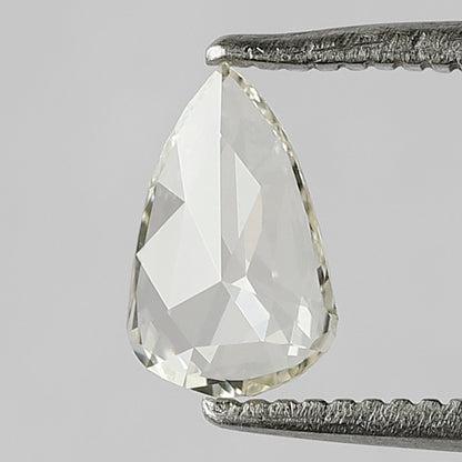 0.33 CT 7 MM Pear Shape Rose Cut Loose Natural JK Color VS Clarity Diamond Gift For Her