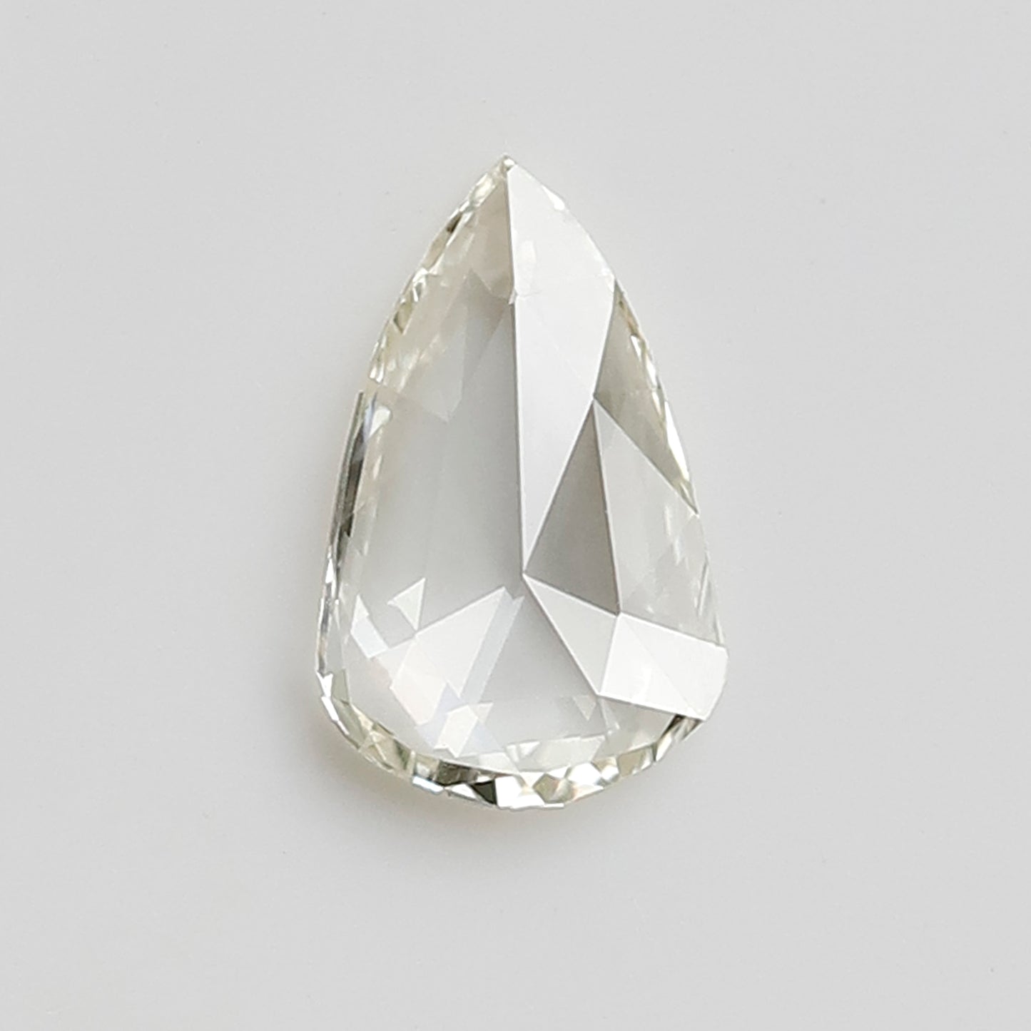 0.33 CT 7 MM Pear Shape Rose Cut Loose Natural JK Color VS Clarity Diamond Gift For Her