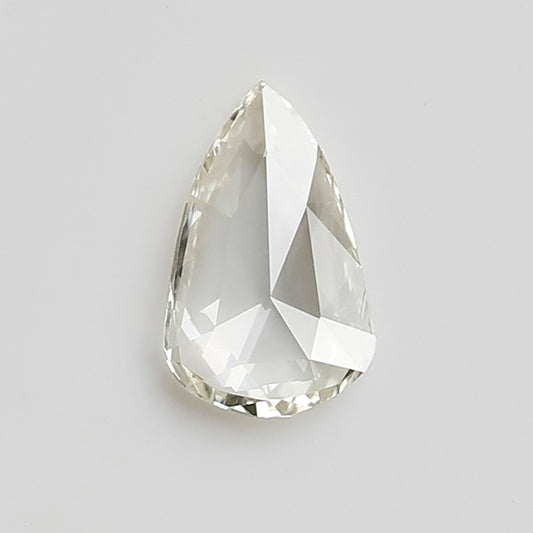 0.33 CT 7 MM Pear Shape Rose Cut Loose Natural JK Color VS Clarity Diamond Gift For Her