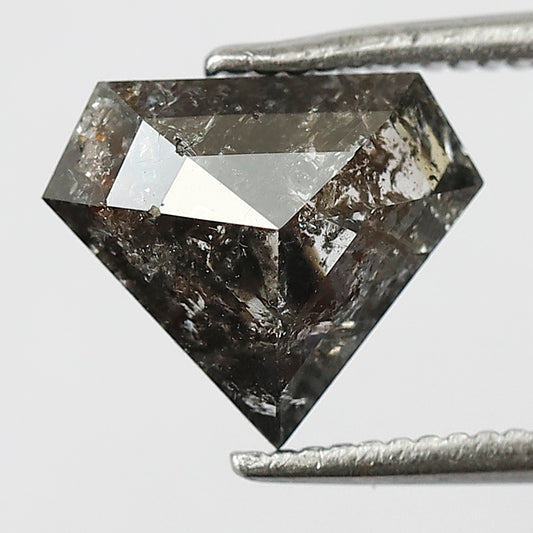 1.82 Ct Natural Gray Black Salt & Pepper Diamond | Loose Diamond for Pendant