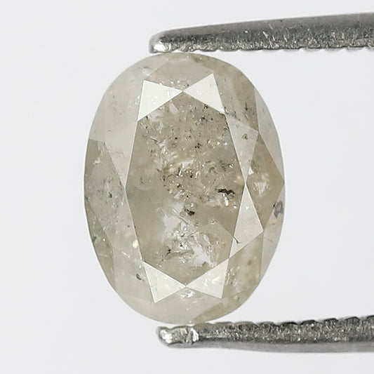 Natural Oval Shape 2.21 CT Loose Salt and Pepper Earth Mined Diamond For Engagement Ring