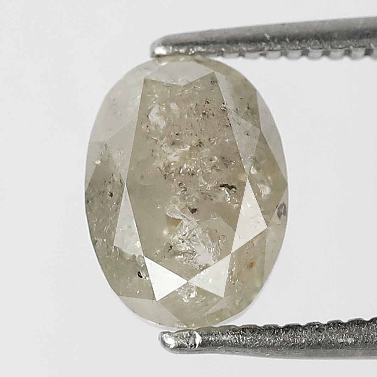 Natural Oval Shape 2.21 CT Loose Salt and Pepper Earth Mined Diamond For Engagement Ring