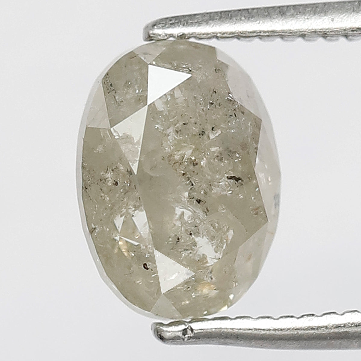 Natural Oval Shape 2.21 CT Loose Salt and Pepper Earth Mined Diamond For Engagement Ring