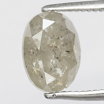 Natural Oval Shape 2.21 CT Loose Salt and Pepper Earth Mined Diamond For Engagement Ring