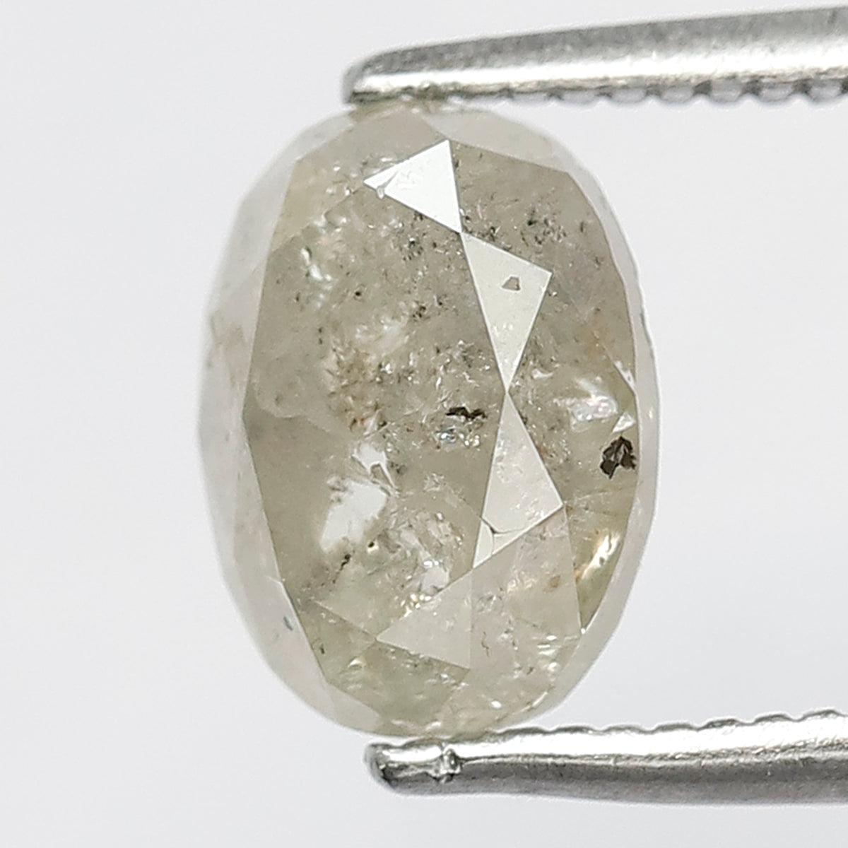 Natural Oval Shape 2.21 CT Loose Salt and Pepper Earth Mined Diamond For Engagement Ring