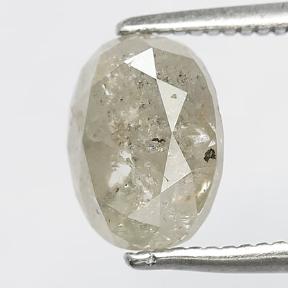 Natural Oval Shape 2.21 CT Loose Salt and Pepper Earth Mined Diamond For Engagement Ring