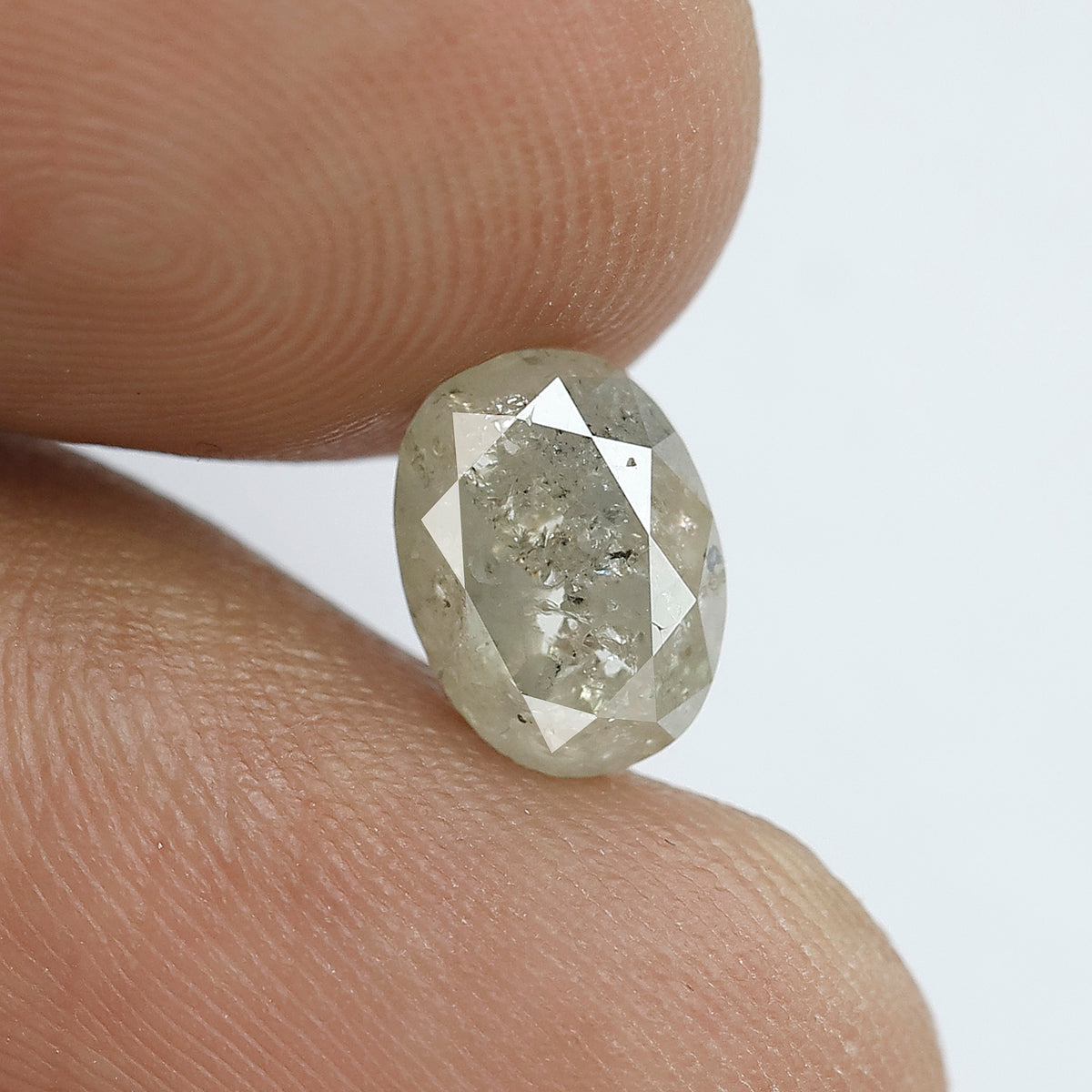 Natural Oval Shape 2.21 CT Loose Salt and Pepper Earth Mined Diamond For Engagement Ring