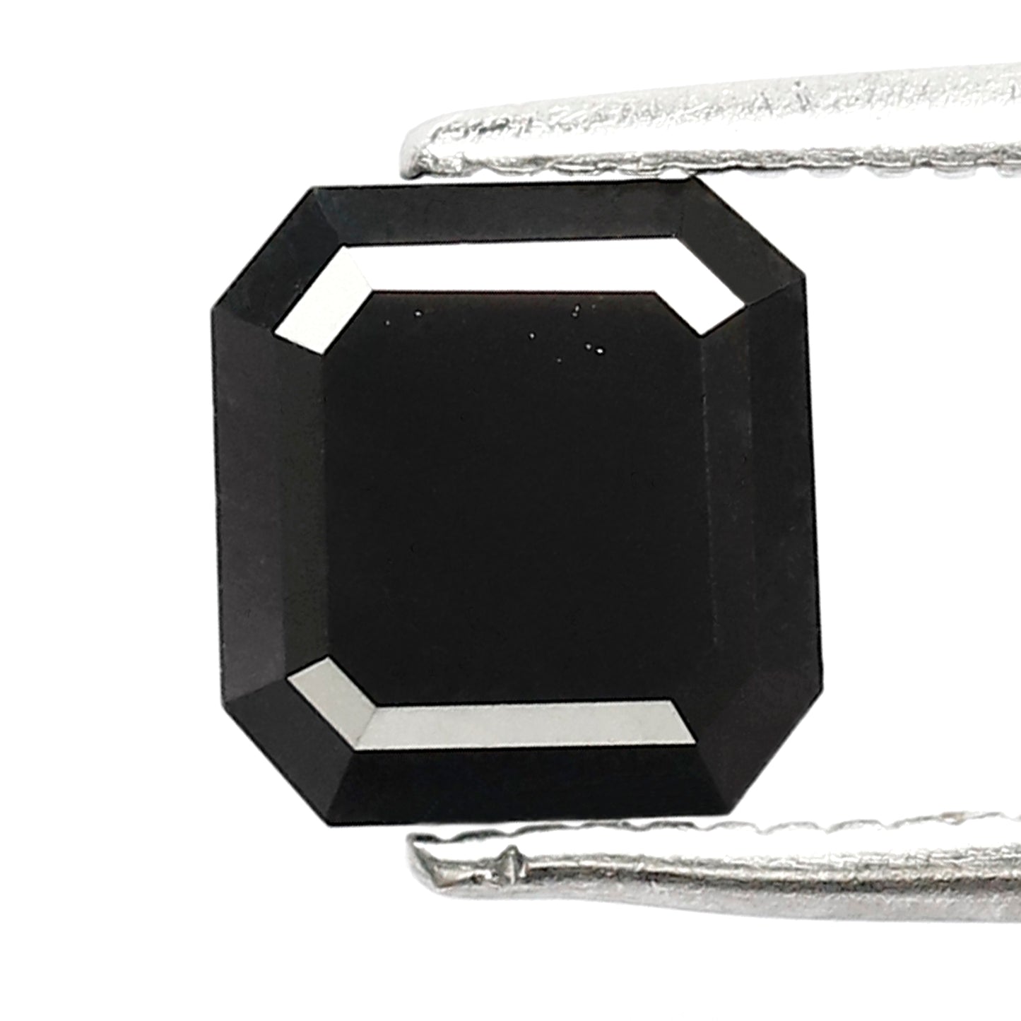 1.60 CT 6.50 MM Square Radiant Shape Diamond AAA Quality Loose Black Color Diamond For Jewelry