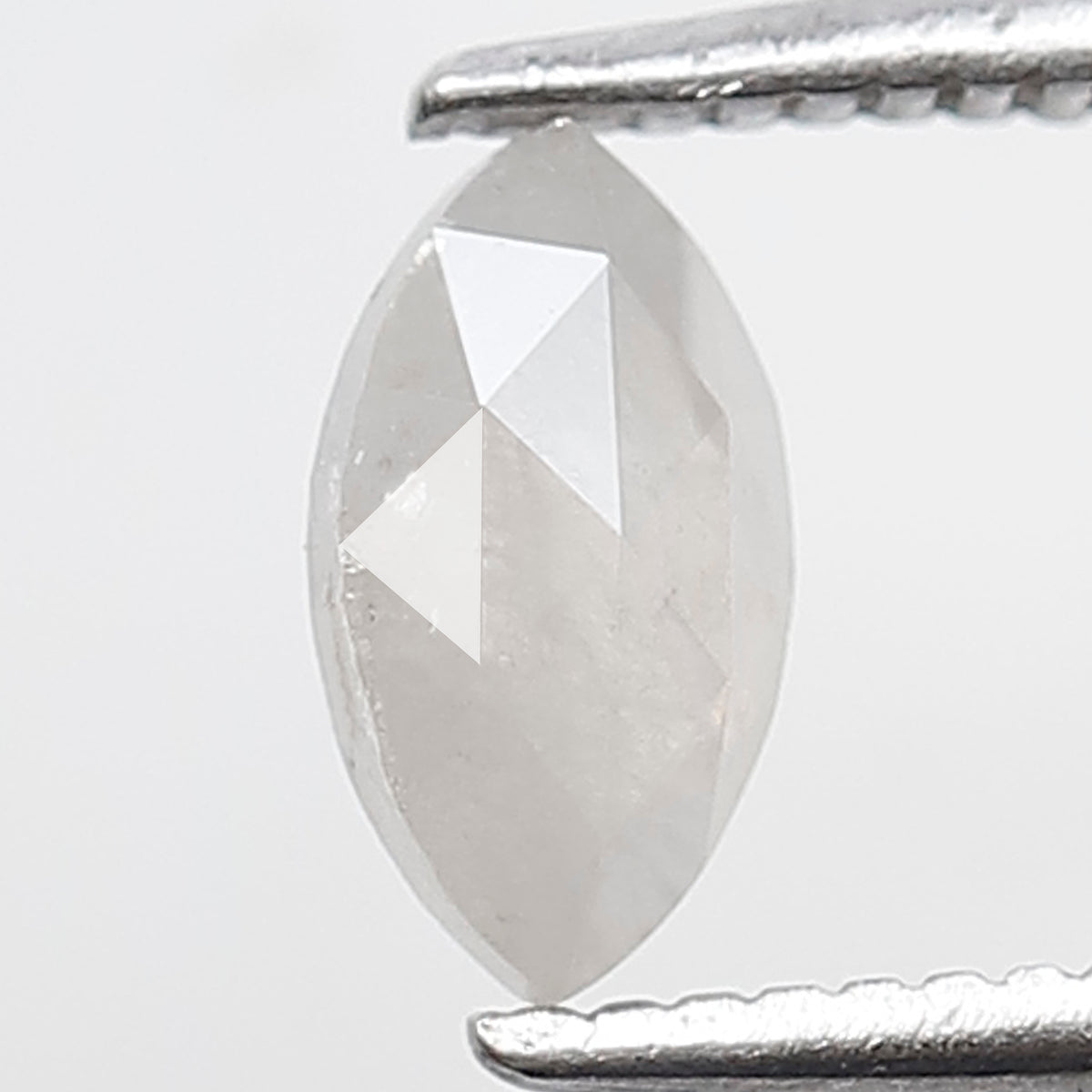 0.49 Ct Marquise Shape Salt and Pepper Diamond 7 mm Misty White Color Natural Loose Diamond