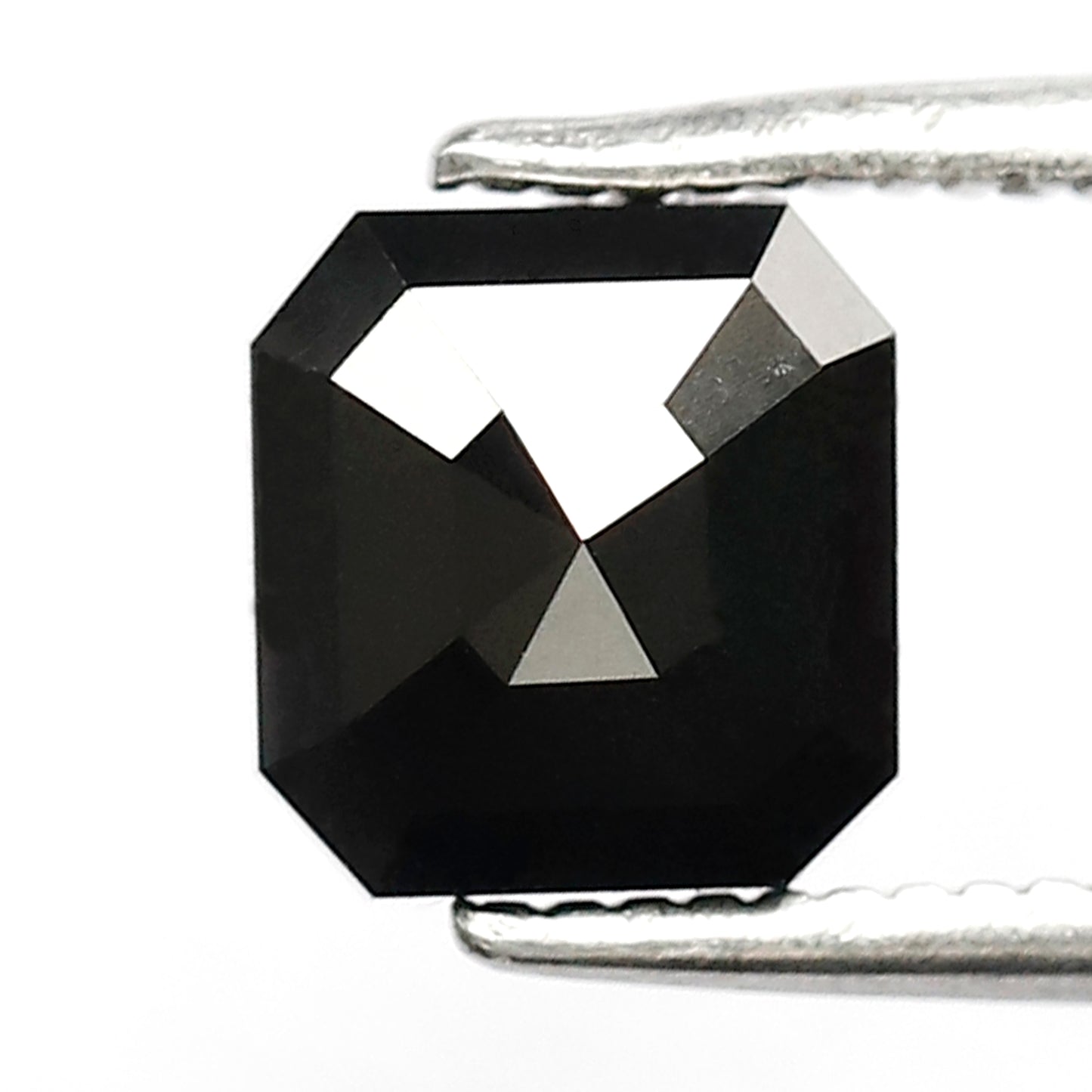 1.60 CT 6.50 MM Square Radiant Shape Diamond AAA Quality Loose Black Color Diamond For Jewelry