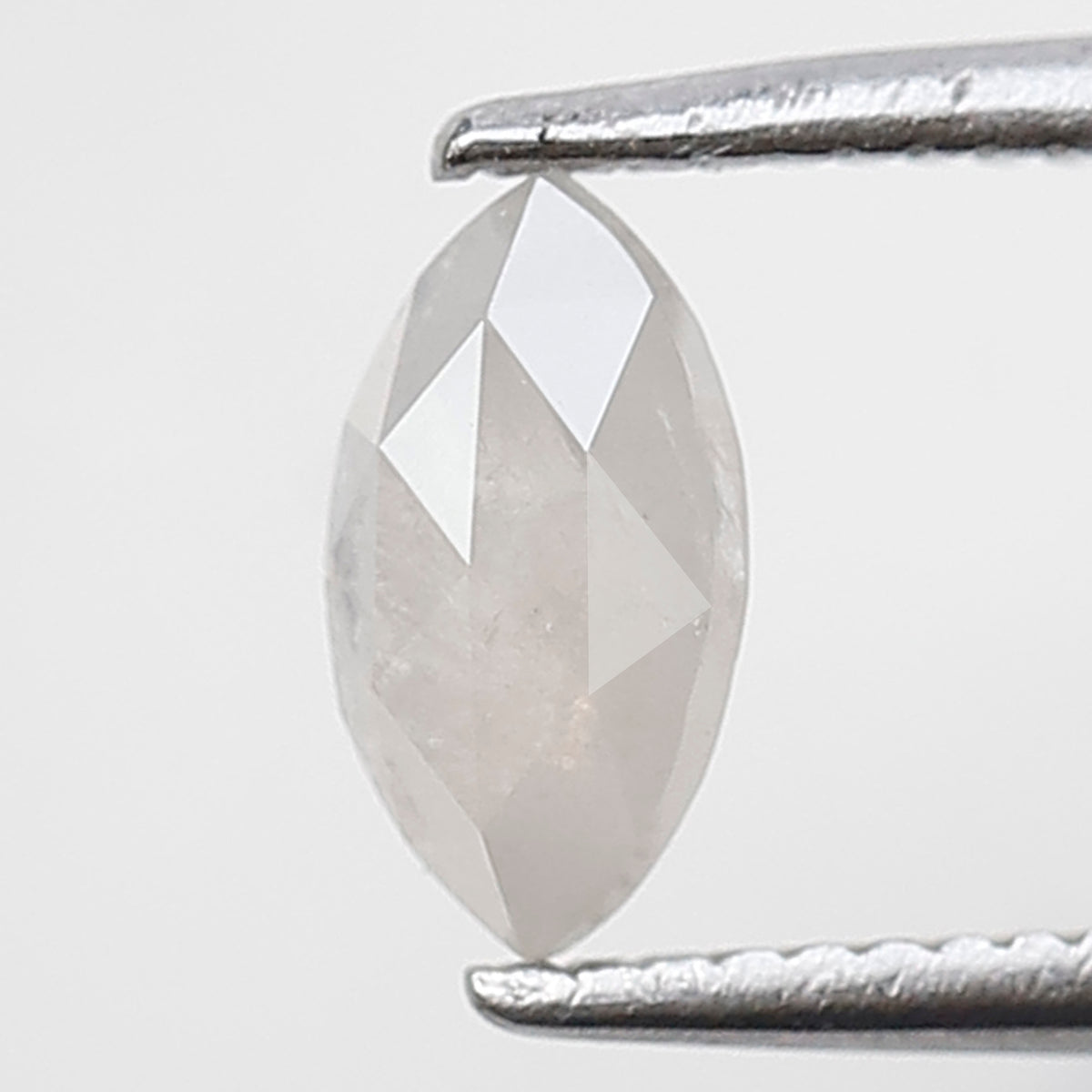 0.49 Ct Marquise Shape Salt and Pepper Diamond 7 mm Misty White Color Natural Loose Diamond