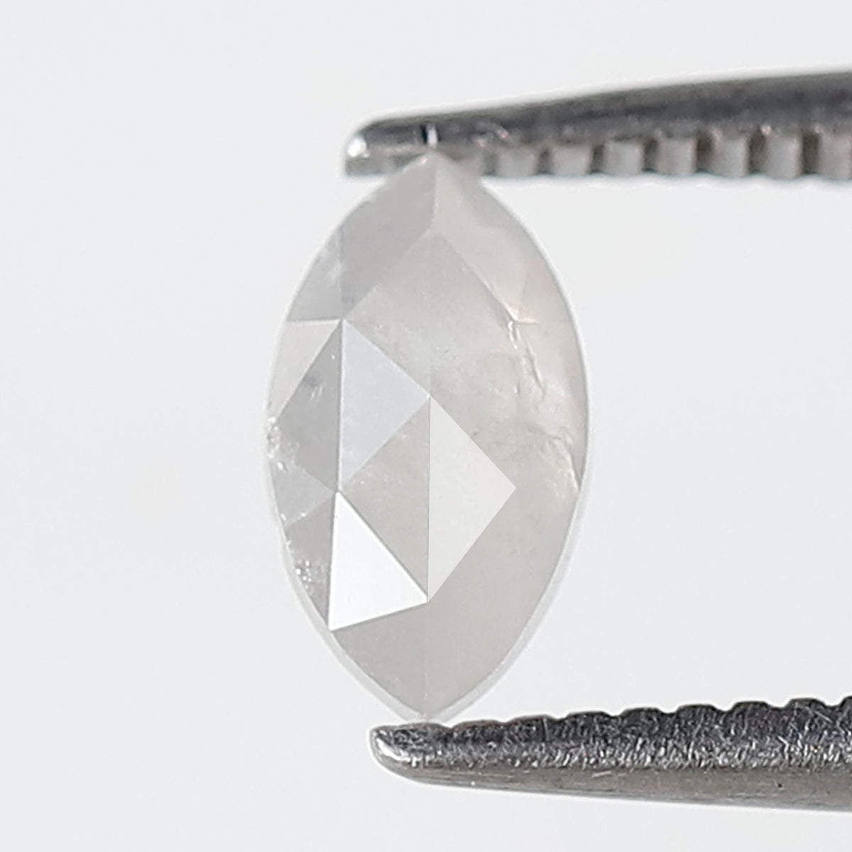 0.49 Ct Marquise Shape Salt and Pepper Diamond 7 mm Misty White Color Natural Loose Diamond