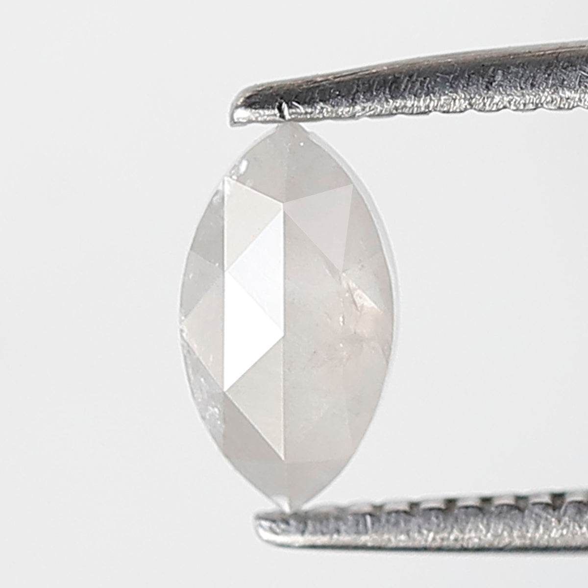 0.49 Ct Marquise Shape Salt and Pepper Diamond 7 mm Misty White Color Natural Loose Diamond