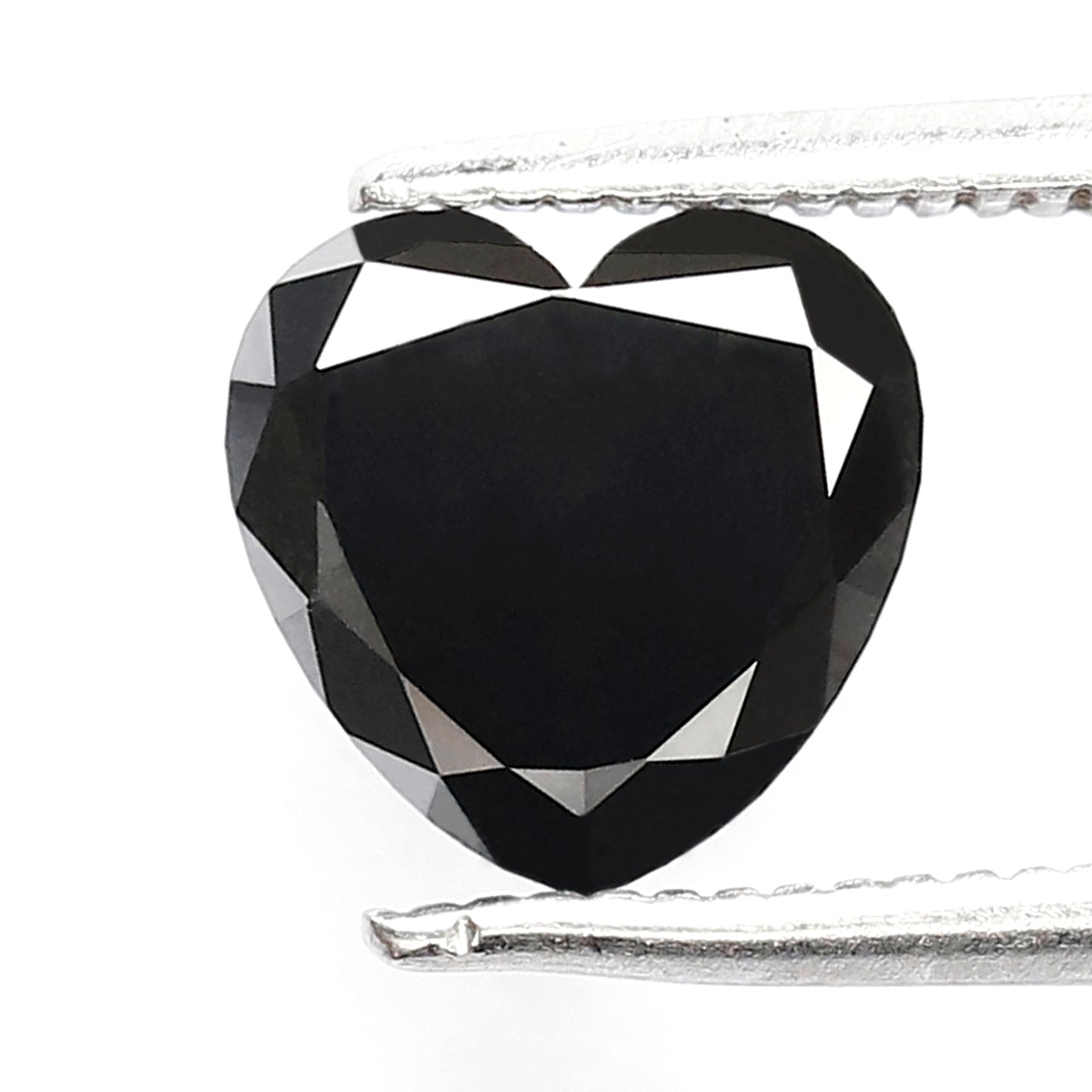 1.20 CT 7 MM Heart Shape Diamond Loose AAA Quality Black Color Diamond Gift For Her