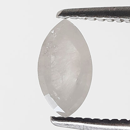 0.49 Ct Marquise Shape Salt and Pepper Diamond 7 mm Misty White Color Natural Loose Diamond