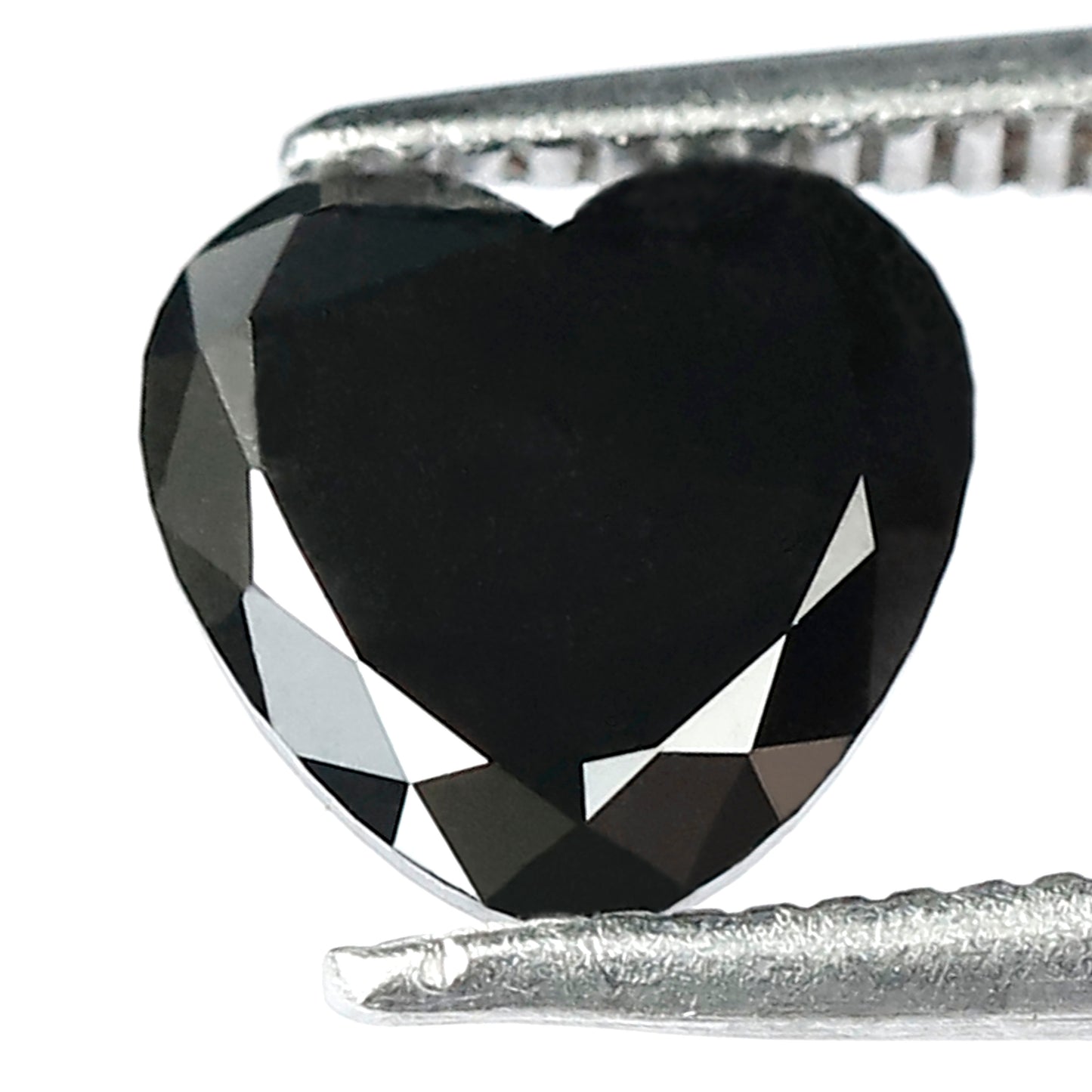 1.20 CT 7 MM Heart Shape Diamond Loose AAA Quality Black Color Diamond Gift For Her