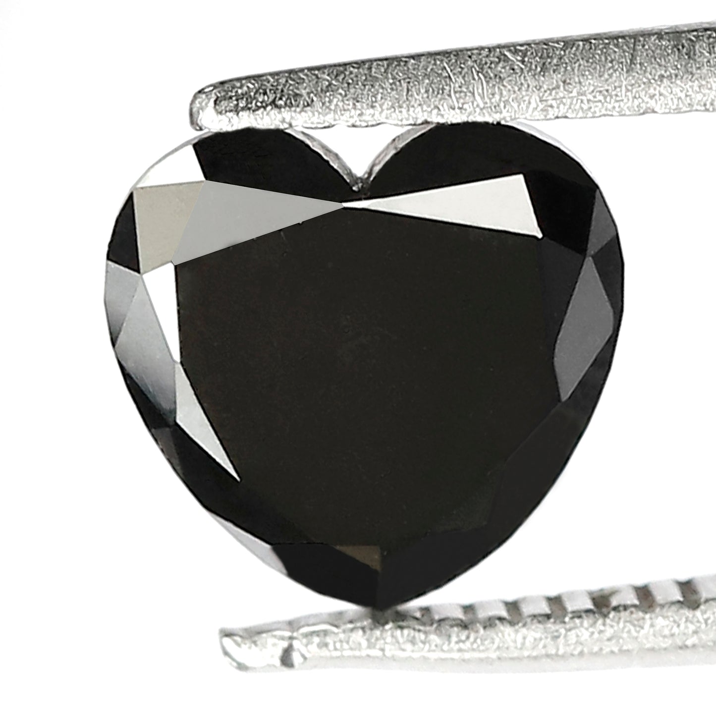 1.20 CT 7 MM Heart Shape Diamond Loose AAA Quality Black Color Diamond Gift For Her