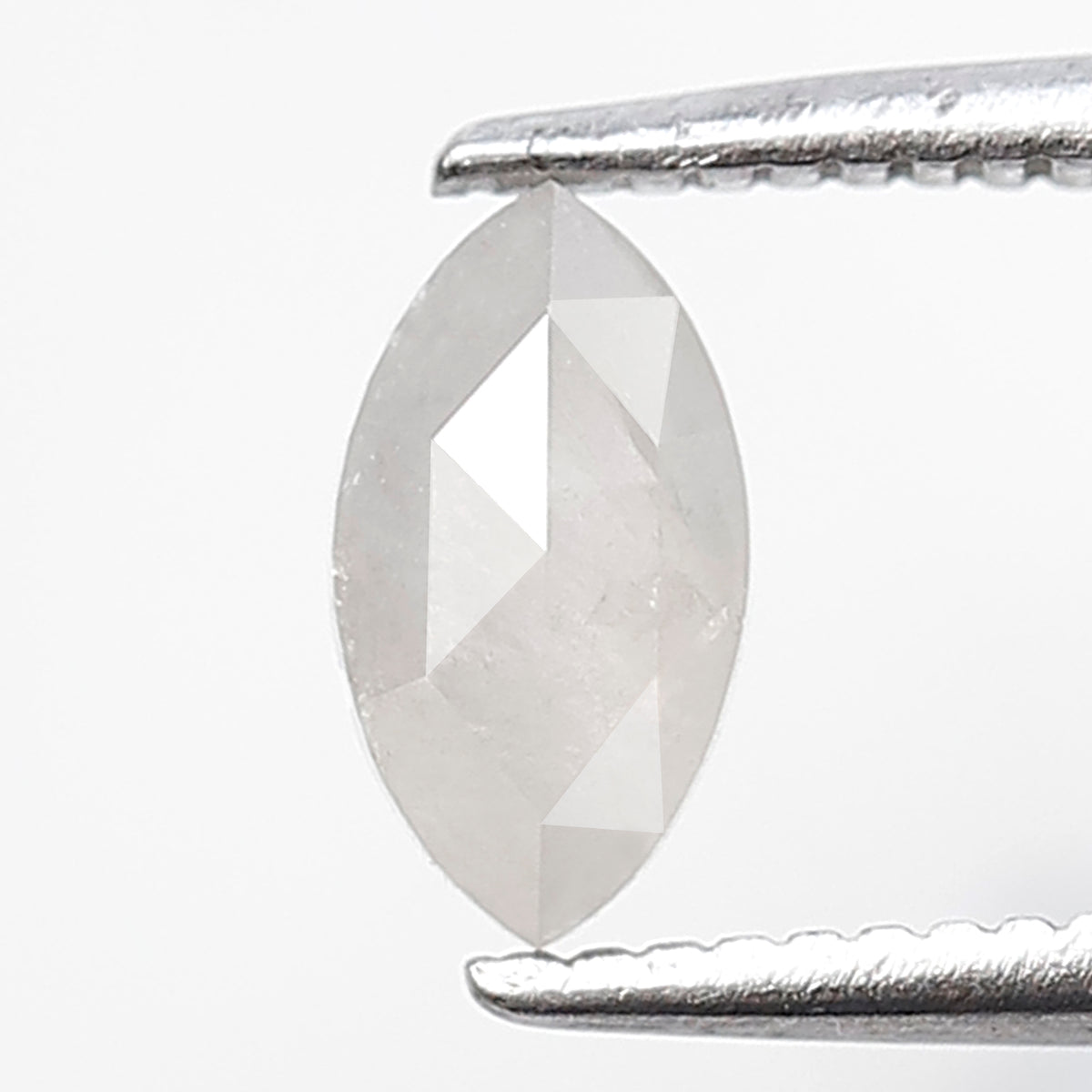 0.49 Ct Marquise Shape Salt and Pepper Diamond 7 mm Misty White Color Natural Loose Diamond