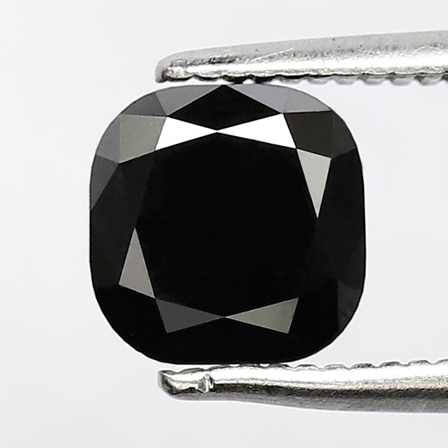1.69 CT Cushion Shape Loose Diamond 6 MM AAA Quality Black Color Diamond For Engagement Ring