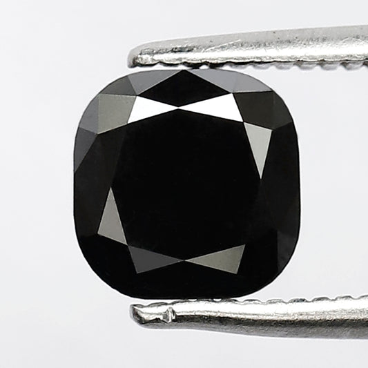 1.69 CT Cushion Shape Loose Diamond 6 MM AAA Quality Black Color Diamond For Engagement Ring