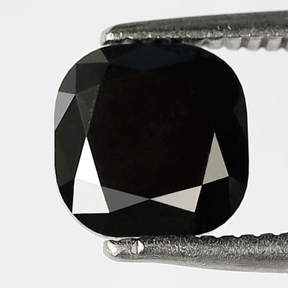 1.69 CT Cushion Shape Loose Diamond 6 MM AAA Quality Black Color Diamond For Engagement Ring