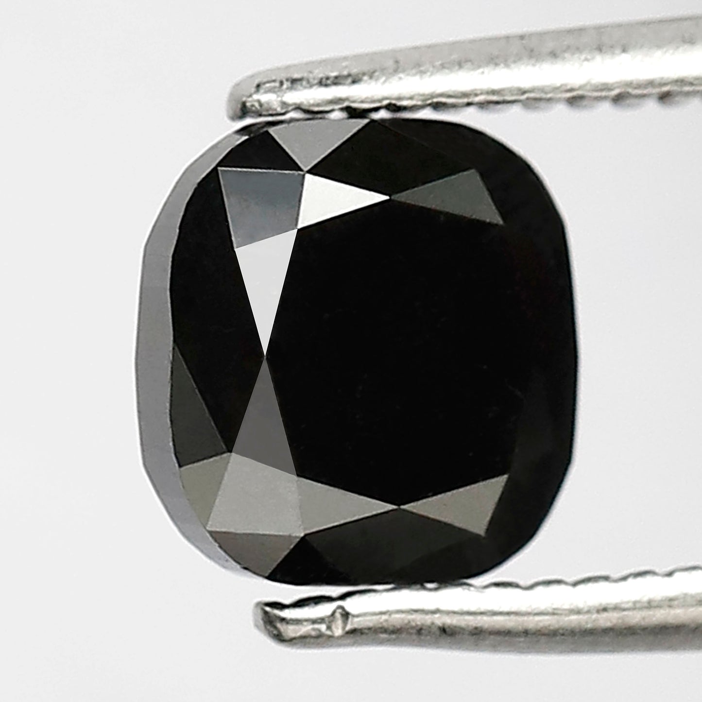 1.69 CT Cushion Shape Loose Diamond 6 MM AAA Quality Black Color Diamond For Engagement Ring