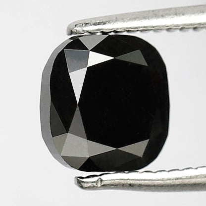 1.69 CT Cushion Shape Loose Diamond 6 MM AAA Quality Black Color Diamond For Engagement Ring
