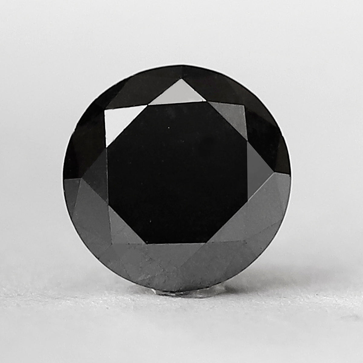 1.96 CT Round Brilliant Cut Loose Black Diamond, Natural Treated Earth Mined Diamond for Anniversary Ring