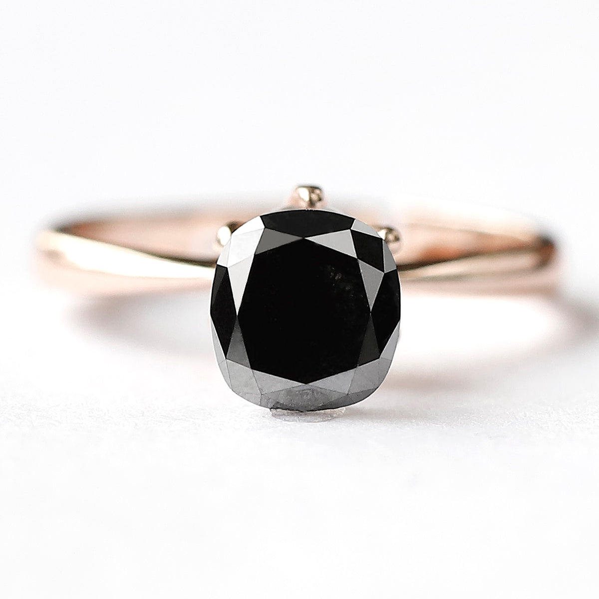 1.25 CT Oval Shape Natural Treated Black Diamond, 7.20 MM Loose Ethical Diamond for Fine Jewelry Making