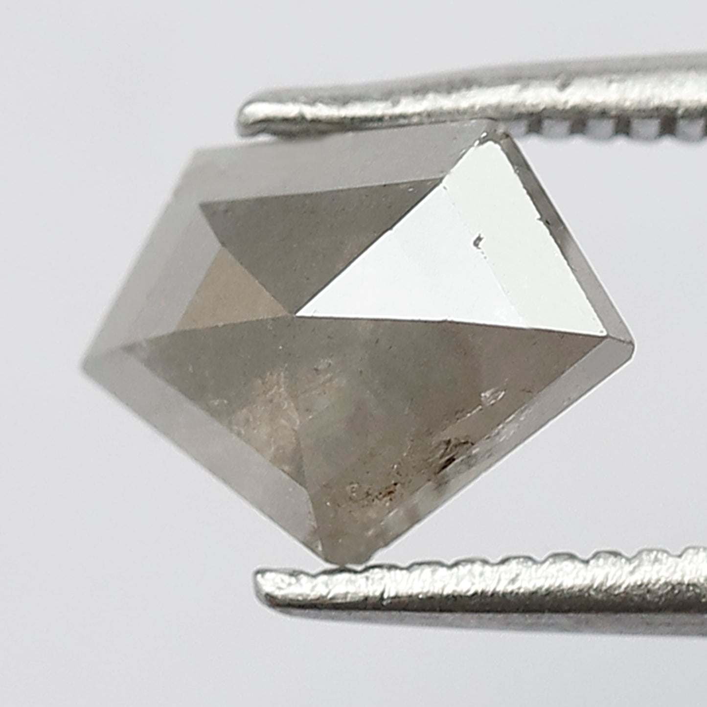 Modified Cut 1.29 Ct Natural Gray Salt & Pepper Loose Diamond for Custom Pendant