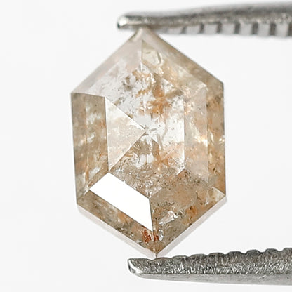 1.45 CT Charming Fancy Red Gorgeous Hexagon Shape Fully Polished Loose Rustic Natural Translucent Diamond Ideal For Making Proposal Ring