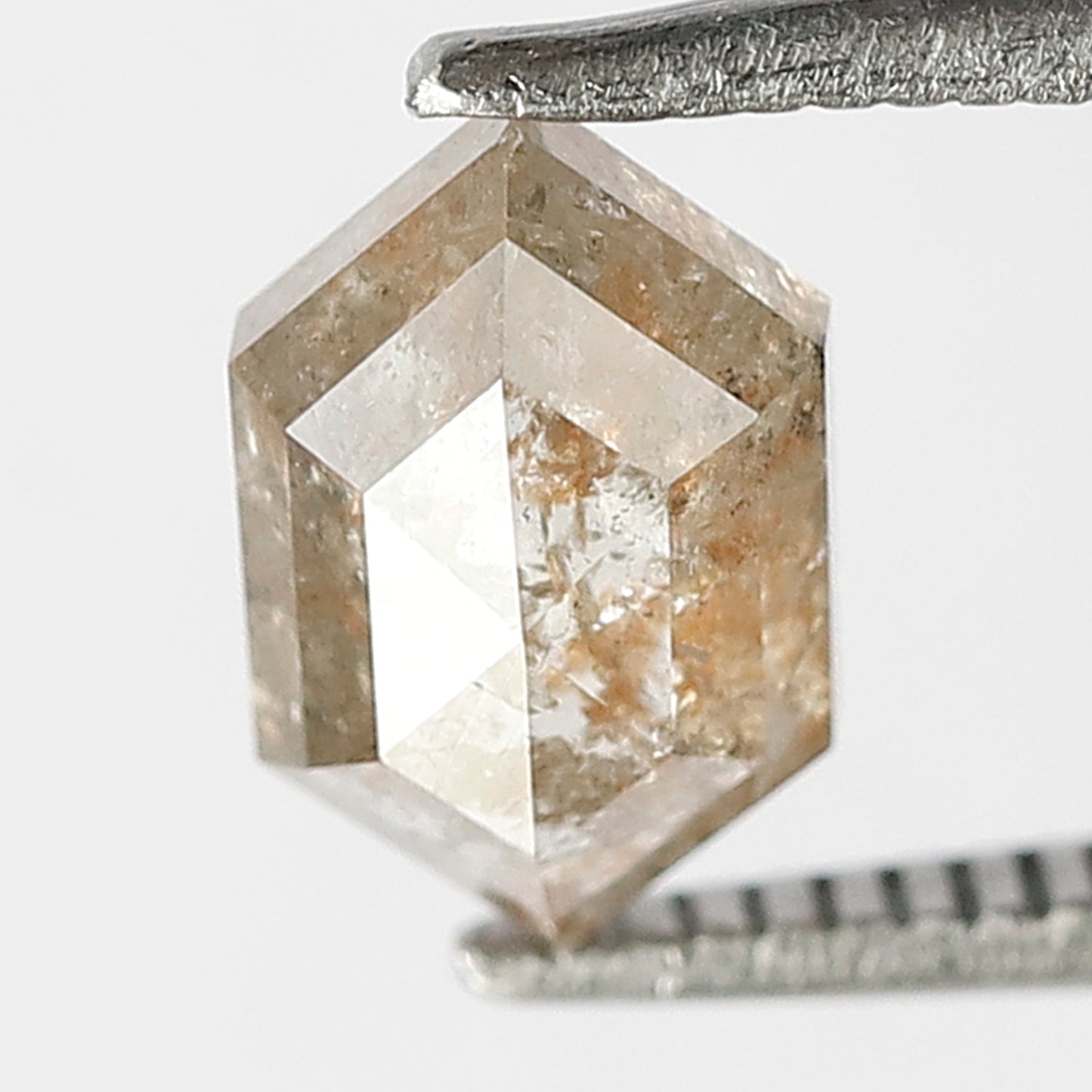 1.45 CT Charming Fancy Red Gorgeous Hexagon Shape Fully Polished Loose Rustic Natural Translucent Diamond Ideal For Making Proposal Ring